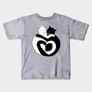 Ying-Yang Cat Kids T-Shirt